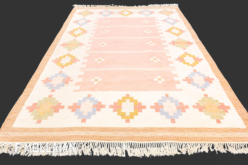 Semi Antique Swedish Kilim n°:81475618